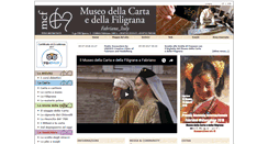 Desktop Screenshot of museodellacarta.com