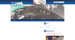 Desktop Screenshot of museodellacarta.org